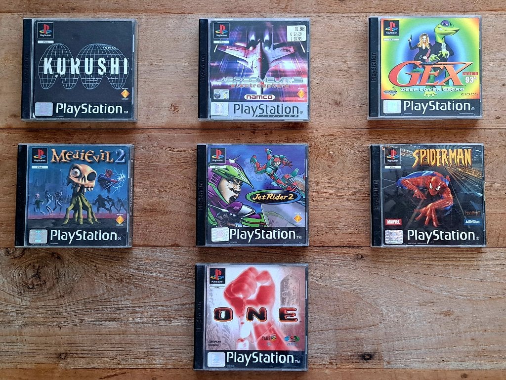 7 originele PlayStation 1 (PS1) games - Compleet (CIB) - PAL, Spelcomputers en Games, Gebruikt, Overige genres, 1 speler, Ophalen of Verzenden