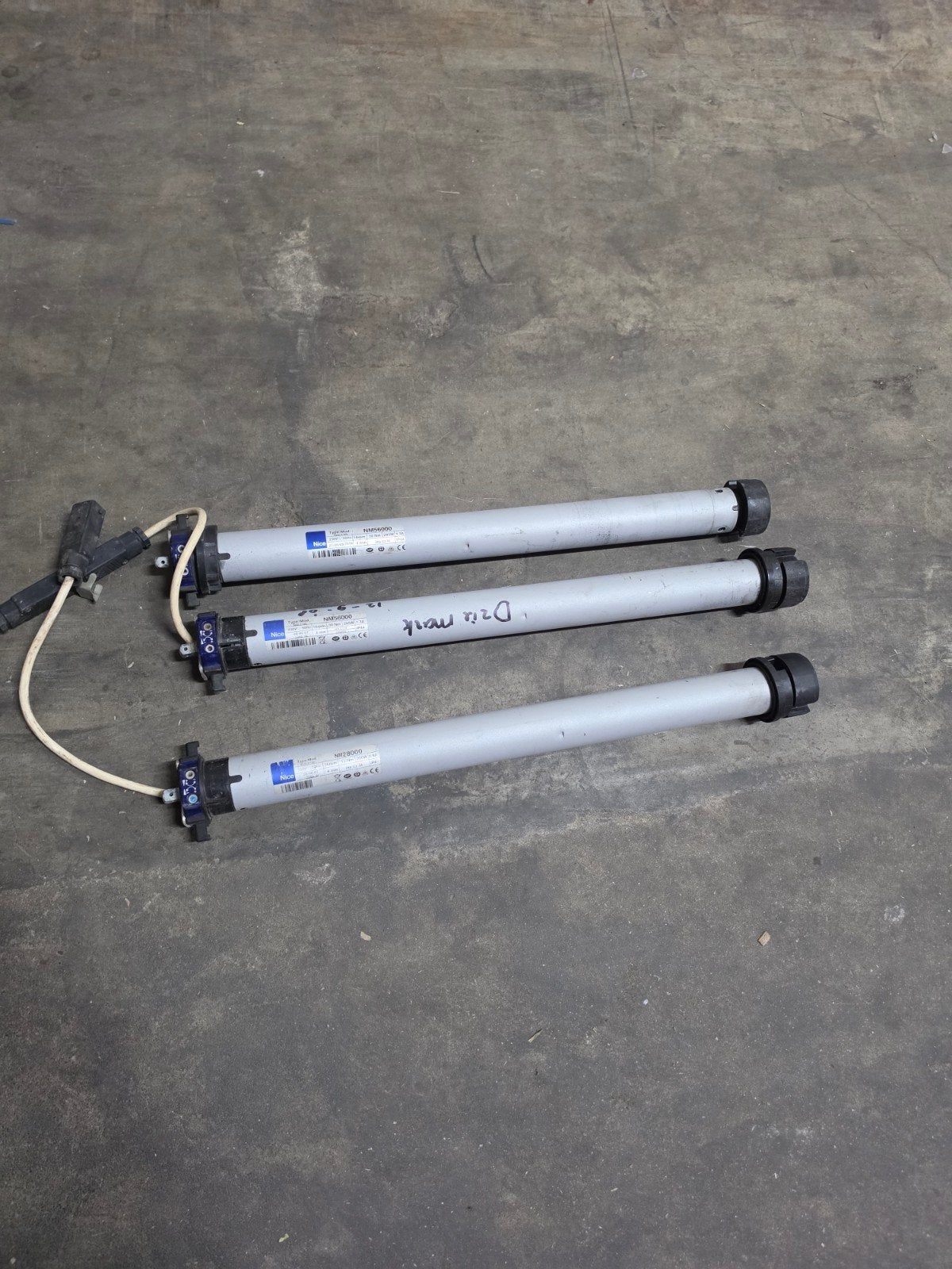 3x Nice NM28000 en NM56000 buismotor, Ophalen of Verzenden, Gebruikt