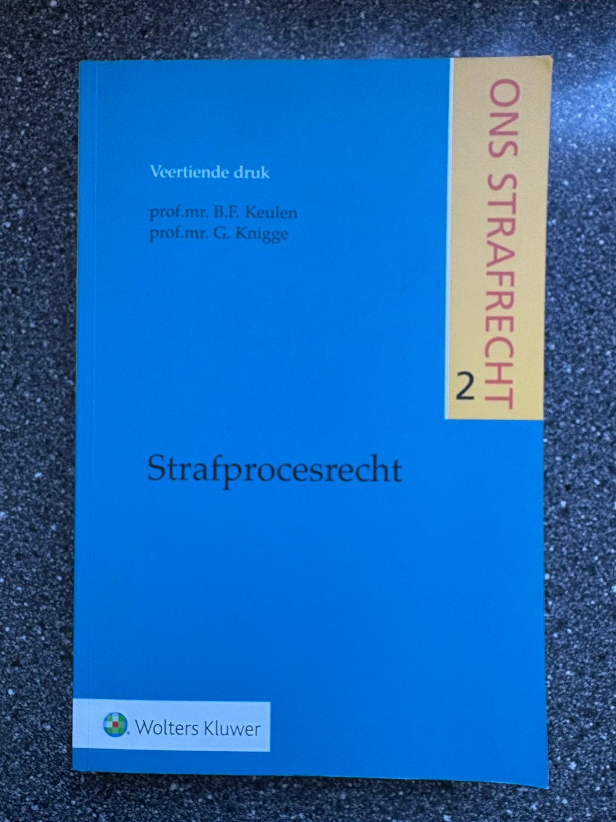 Ons strafrecht deel 2  Strafprocesrecht, Ophalen, Zo goed als nieuw