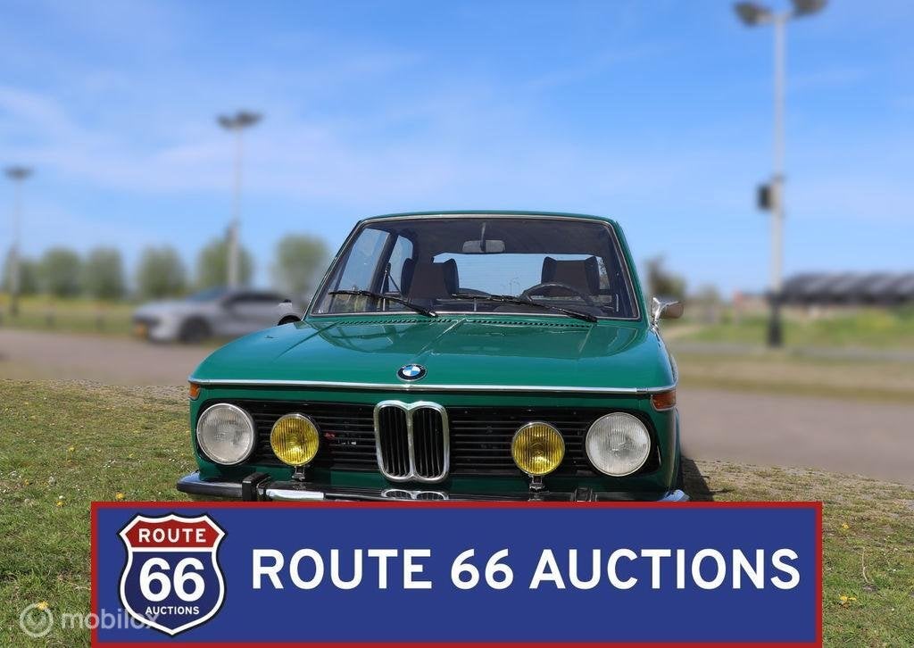 BMW 1802 Touring | 1973 | Route 66 Auctions, Overige carrosserieën, Zwart, Bedrijf, Handgeschakeld
