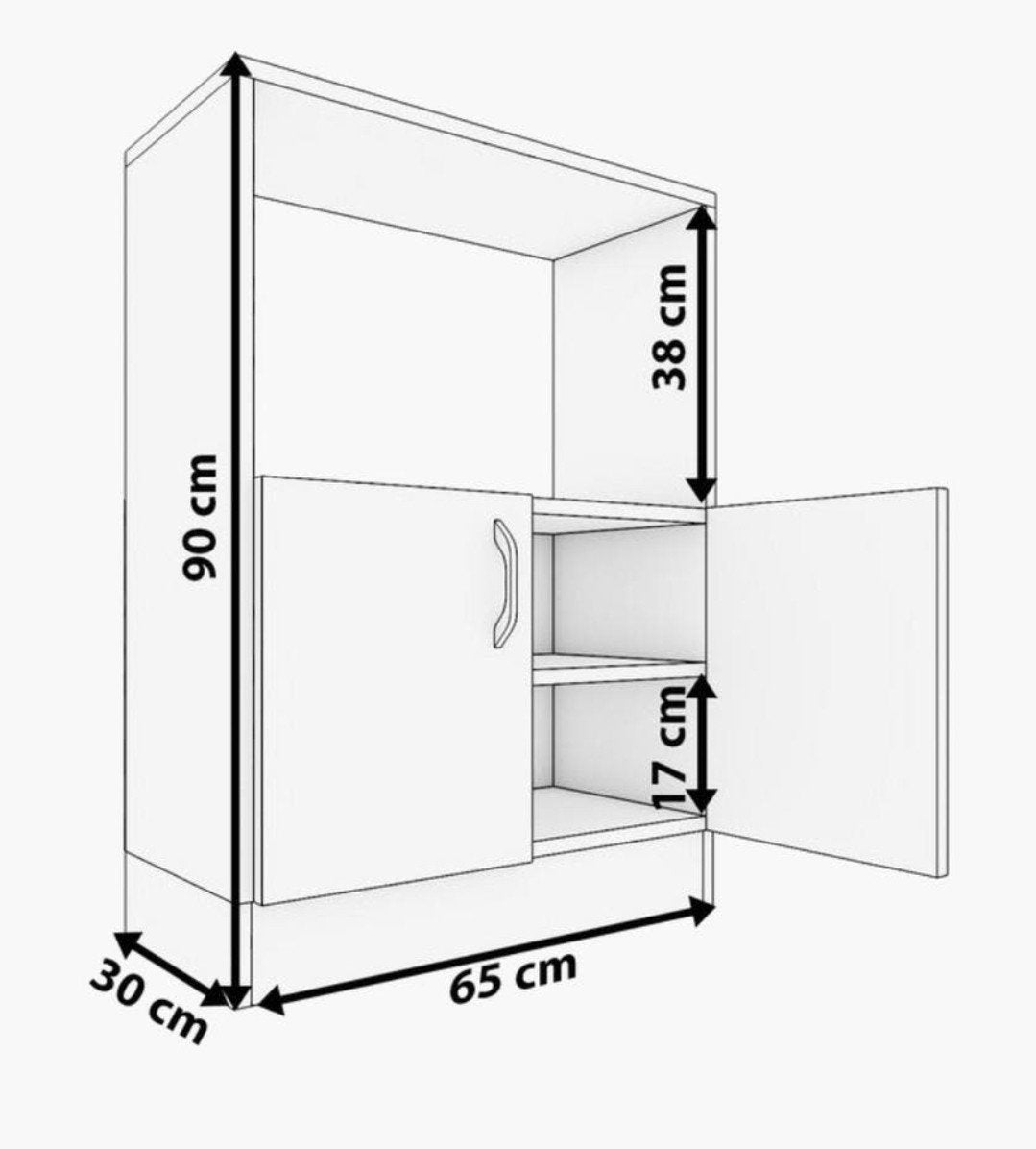 Magnetronkast Keukenkast  Als Nieuw, Huis en Inrichting, Keuken | Keukenelementen, Ophalen, Mokaparkeu@gmail.com, Wit, 50 tot 100 cm
