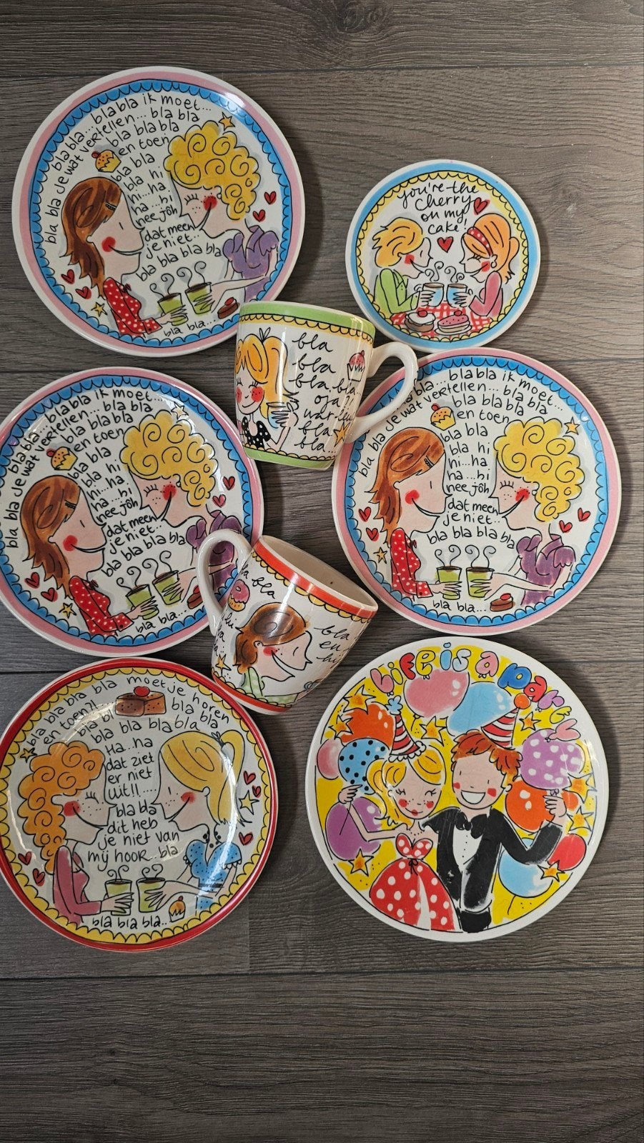 blond servies, Ophalen, Aardewerk