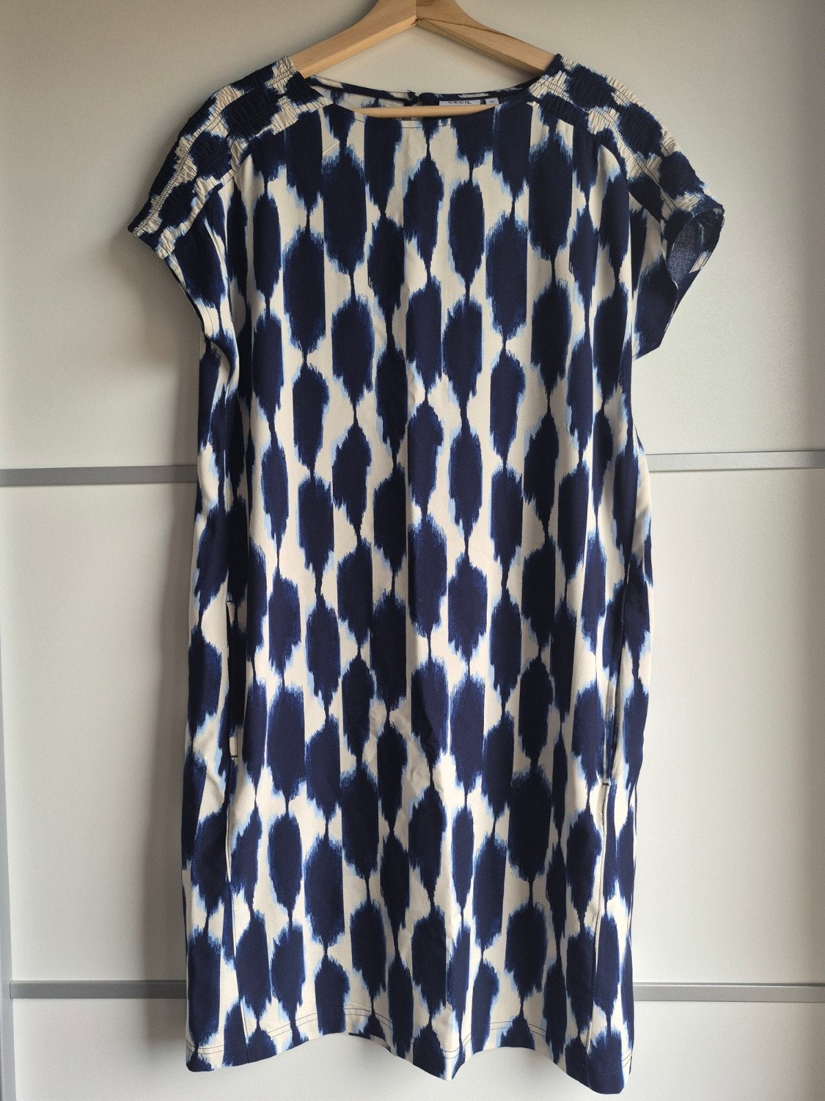 Nieuwe gezellige zomerjurk met print - Cecil, Blauw, Nieuw, Ophalen of Verzenden, Knielengte