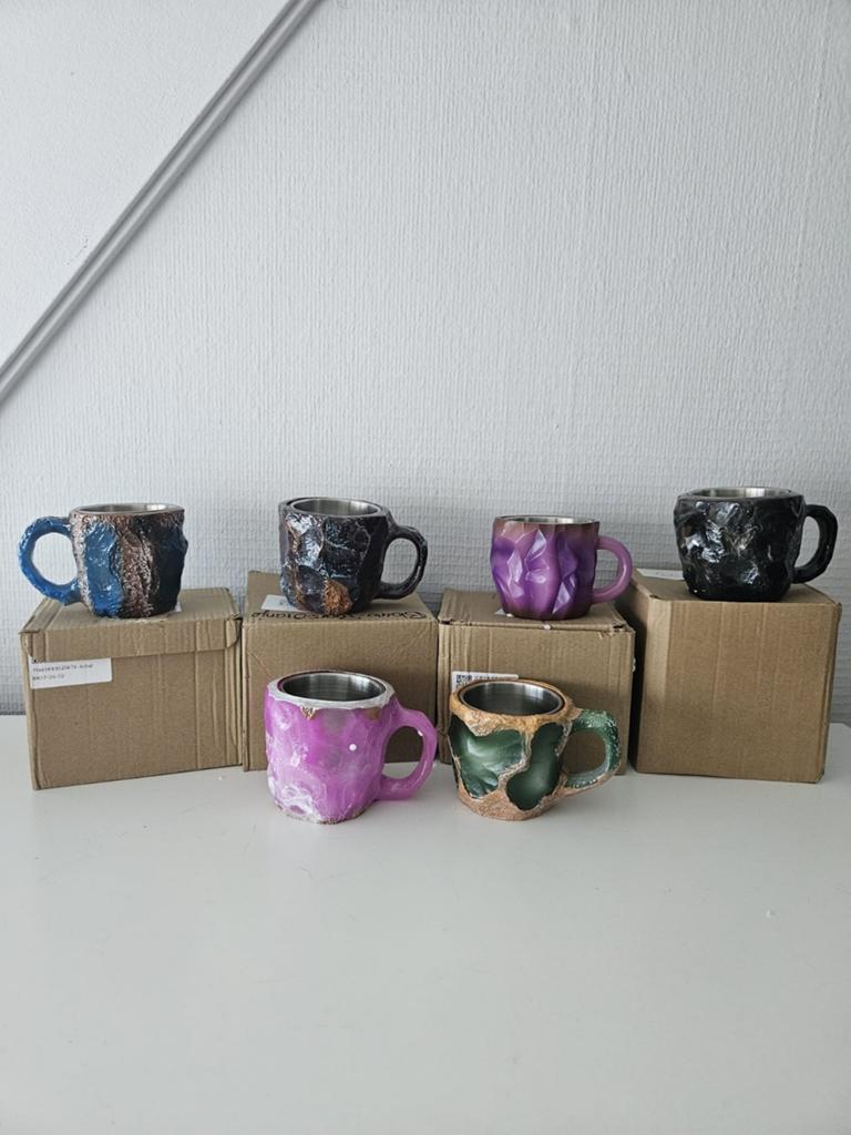 Mineraal Kristal koffie beker, Overige materialen, Nieuw, Ophalen of Verzenden, Overige stijlen