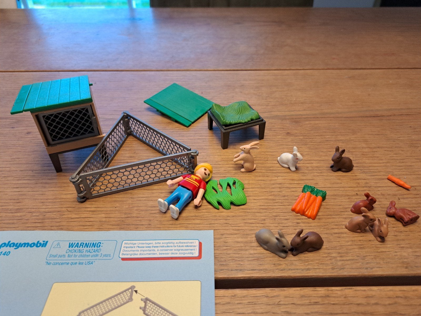 Playmobil 6140 Konijnenhok met buitenren, Kinderen en Baby's, Complete set, Ophalen of Verzenden, Zo goed als nieuw, Country