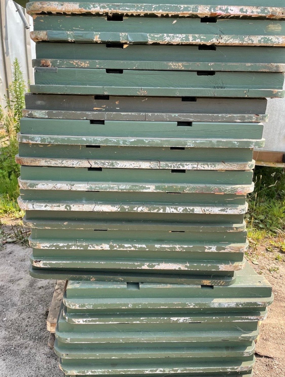 Vintage legertafels tafels werktafels bureaus, Ophalen