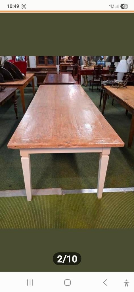 Franse boeren eettafel 300 cm, Antiek en Kunst, Ophalen