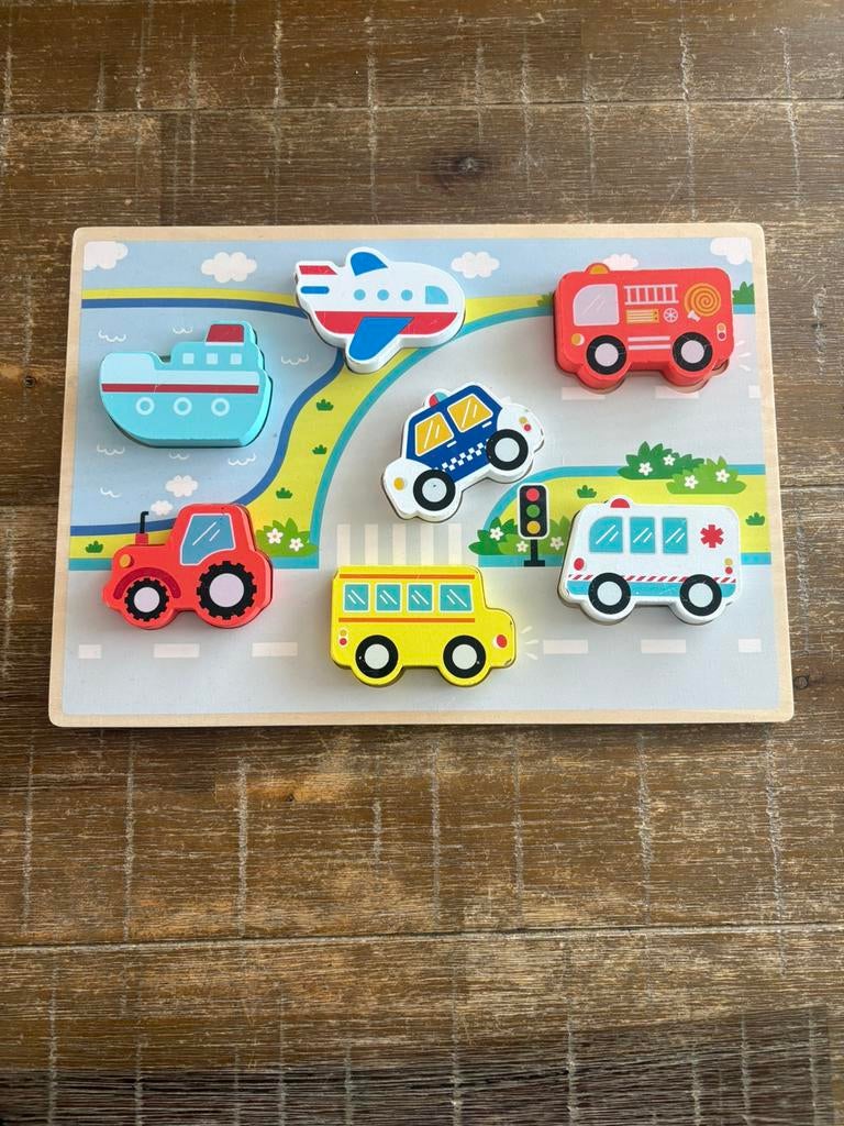 Puzzel, Ophalen, Zo goed als nieuw, Van hout, Minder dan 10 stukjes