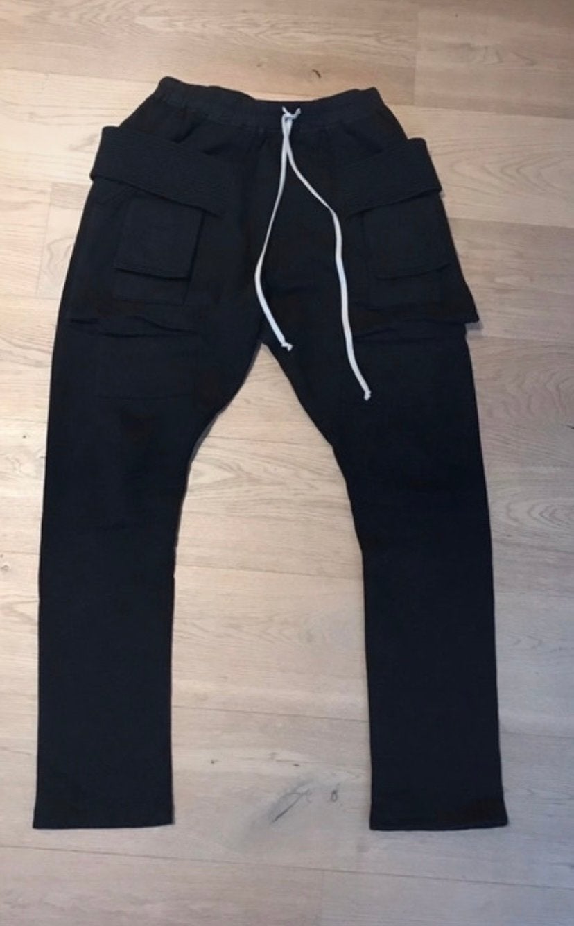 Rick Owens Creatch Cargo Broek Maat M, Ophalen of Verzenden, Gedragen, Maat 48/50 (M), Zwart