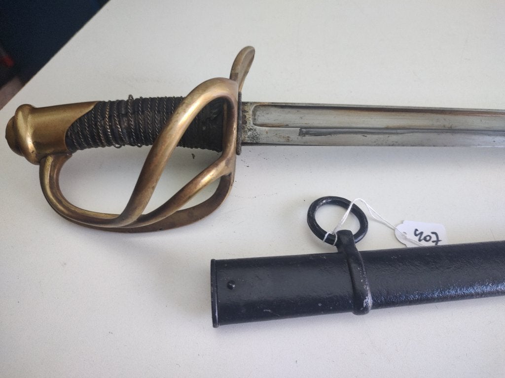Sabel # 407 - Frankrijk - Cavalerie Dragonders, Verzamelen, Verzenden, Landmacht, Overige gebieden, Zwaard of Sabel