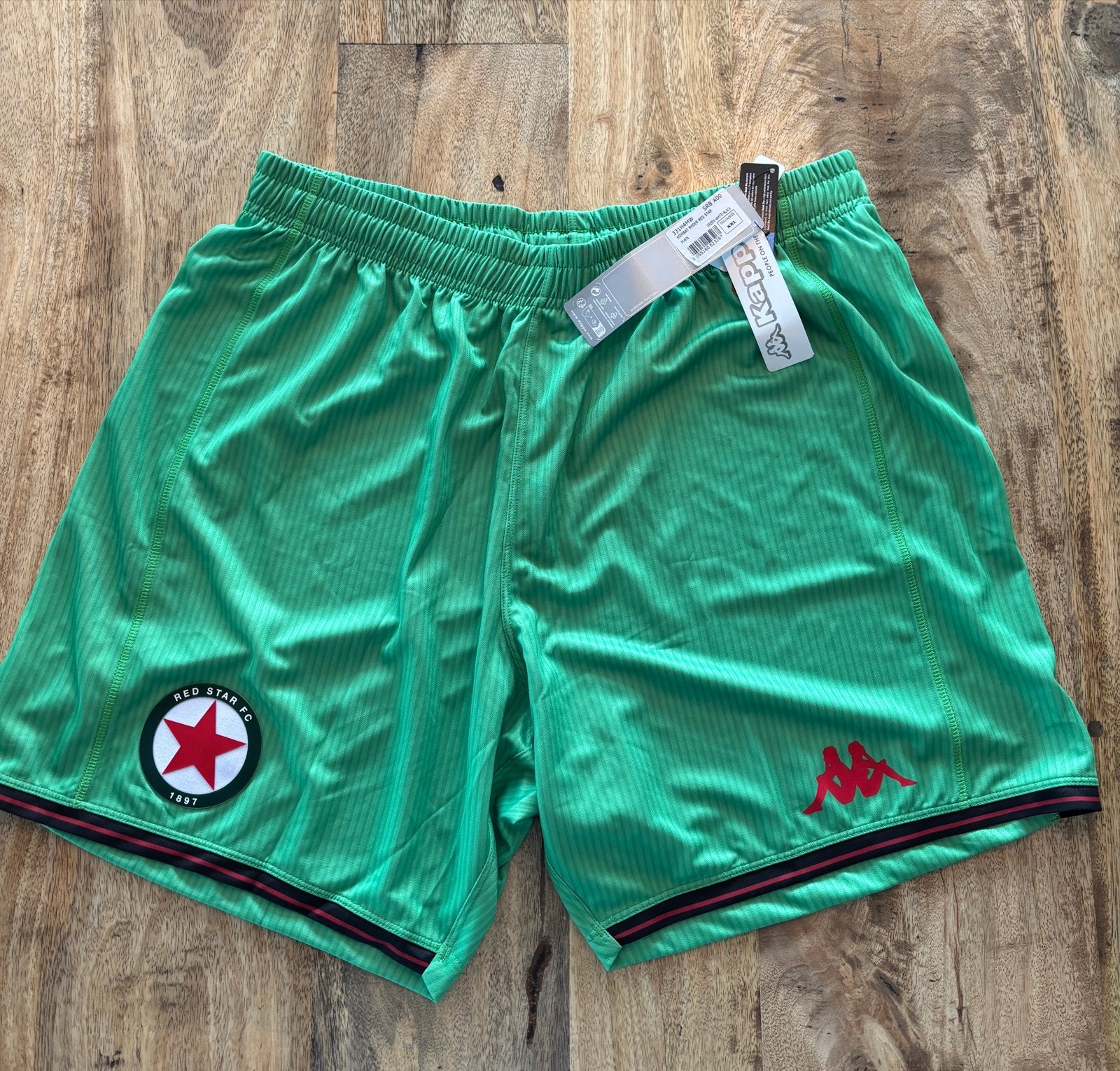 Kappa voetbalshort Red Star FC - Nieuw met tags, Groter dan maat XL, Ophalen of Verzenden, Nieuw, Broek