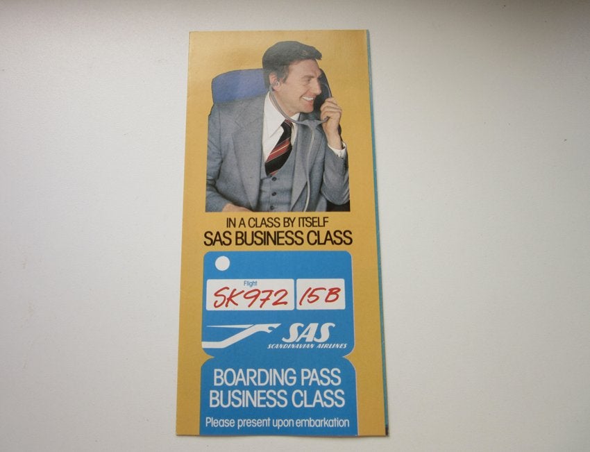 In a class by itself brochure SAS business class, Verzenden, Zo goed als nieuw, Overige typen