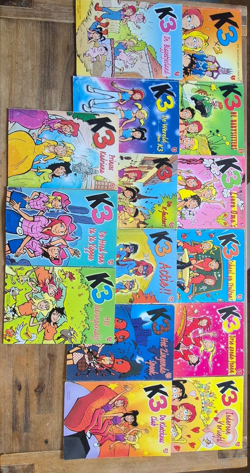 K3 stripboeken - 15 delen, Complete serie of reeks, Ophalen of Verzenden, Gelezen