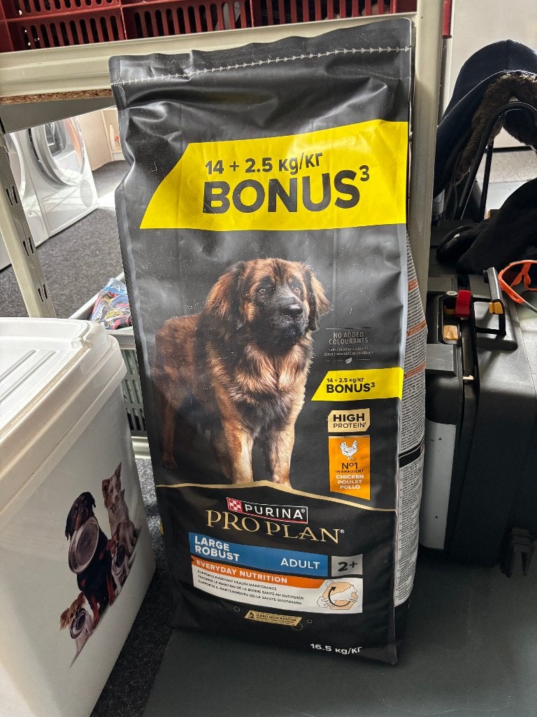 2 zakken Purina Proplan Pro plan Large Robust adult 07/2027, Dieren en Toebehoren, Dierenvoeding, Ophalen, Hond