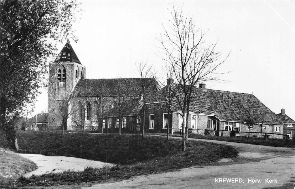 859 Krewerd - Herv. Kerk, Ophalen of Verzenden, 1940 tot 1960, Ongelopen, Groningen