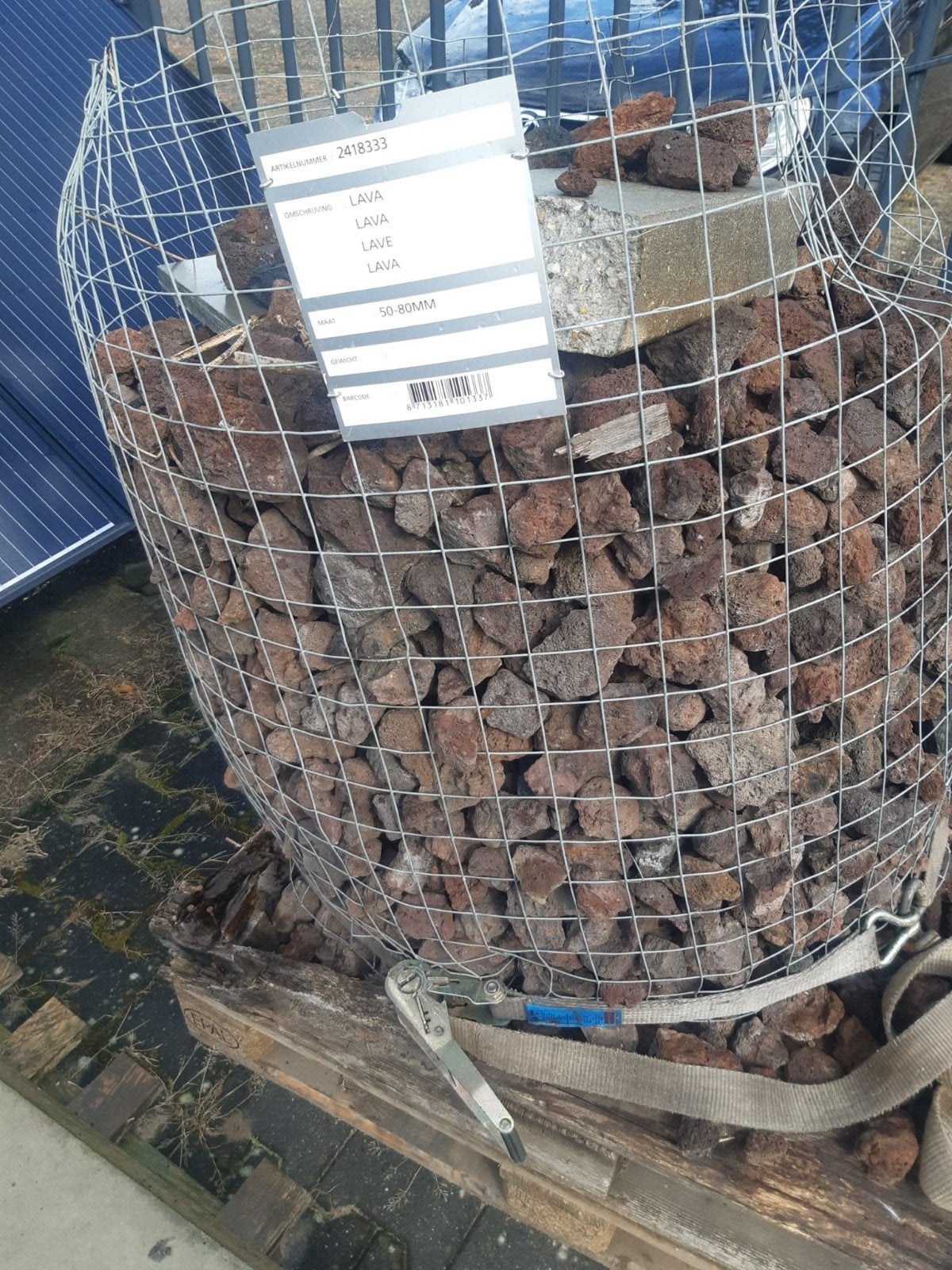 Lavastenen 50-80mm voor Tuin en Decoratie, Ophalen, Gebruikt, Bruin, Kei