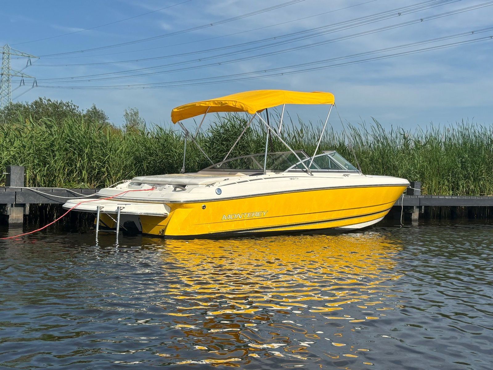 Monterey 180FS speedboot met verlengd zwemplatform, Ophalen, Overige merken, Gebruikt, Binnenboordmotor