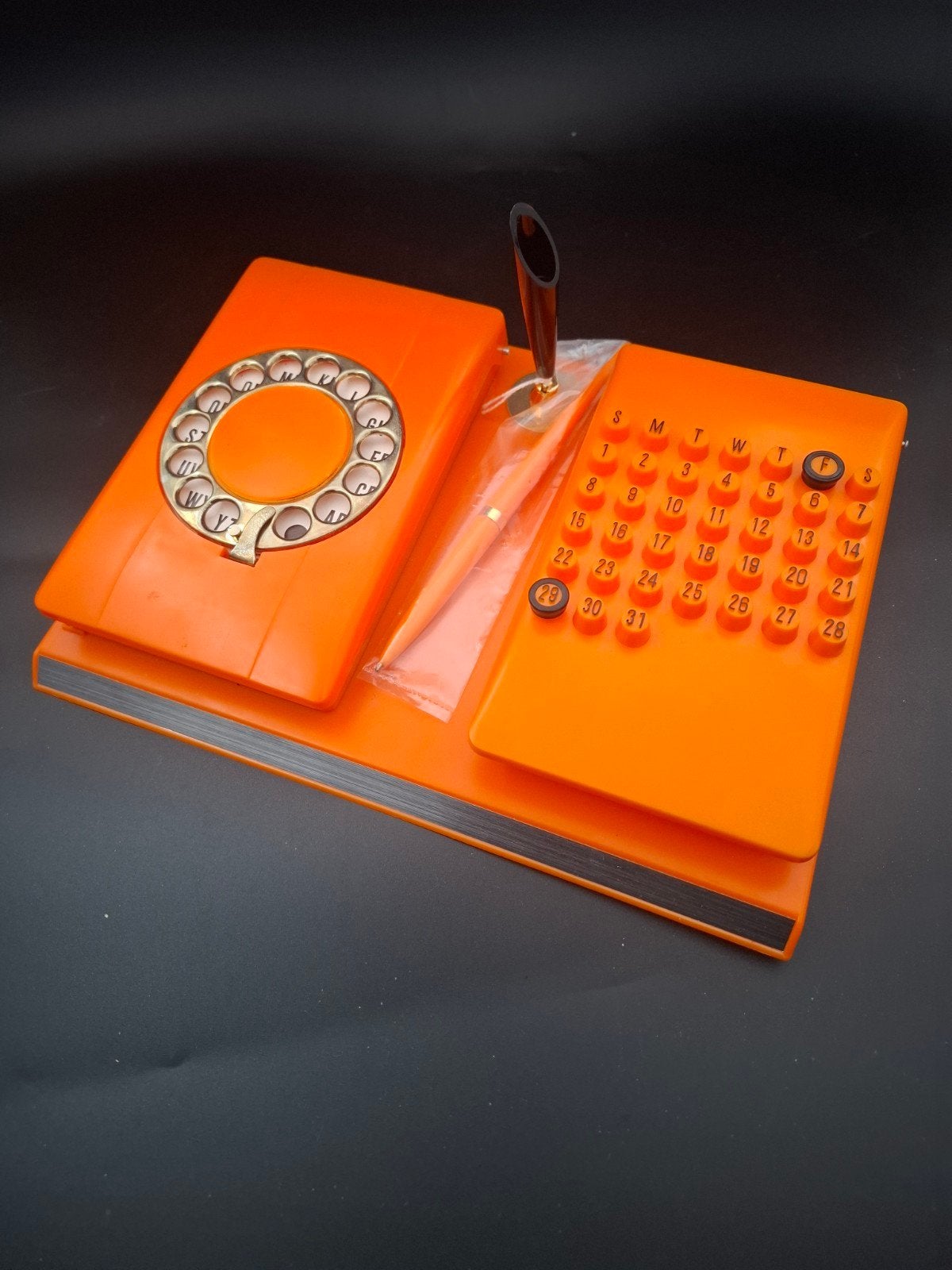 orginele jaren 60 70 retro telefoon klappet en kalender, Ophalen of Verzenden, Huis en Inrichting