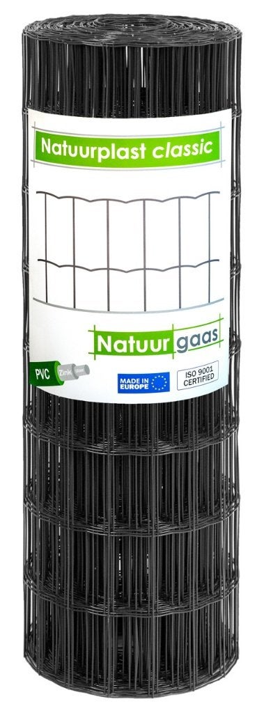 Tuingaas zwart Natuurplast Classic 25mtr, Tuin en Terras, Gaas en Draad, Nieuw, Gaas, 20 meter of meer, Ophalen of Verzenden