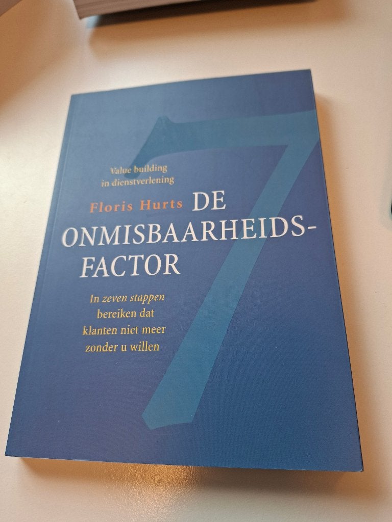 boek - Floris Hurts - De Onmisbaarheidsfactor -zgan, Boeken, Niet van toepassing, Zo goed als nieuw, Beta, Floris Hurts