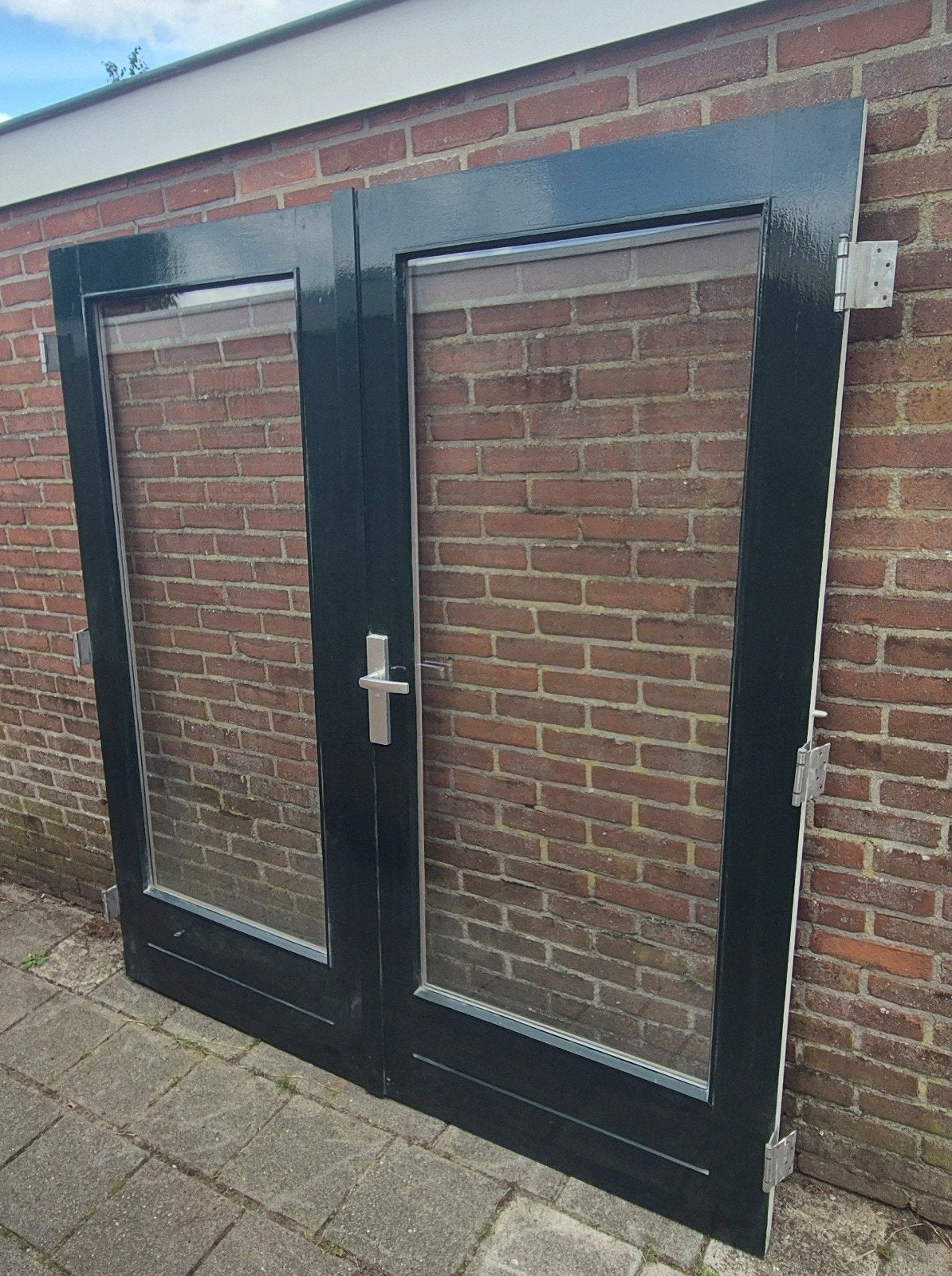 Openslaande deuren, Terrasdeuren, Tuindeuren, Ophalen of Verzenden, Gebruikt, Glas, Buitendeur