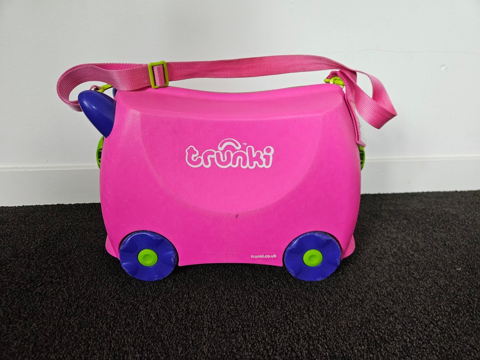 Trunki Kinderkoffer Roze met Wieltjes en Draagriem, Gebruikt, Minder dan 40 cm, Minder dan 35 cm, Minder dan 20 cm