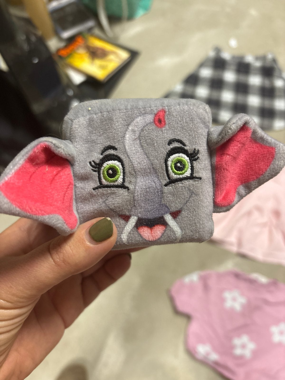 Schattige Olifant Knuffel - Grijs met Roze Details, Gebruikt, Grijs, Ophalen of Verzenden, Olifant