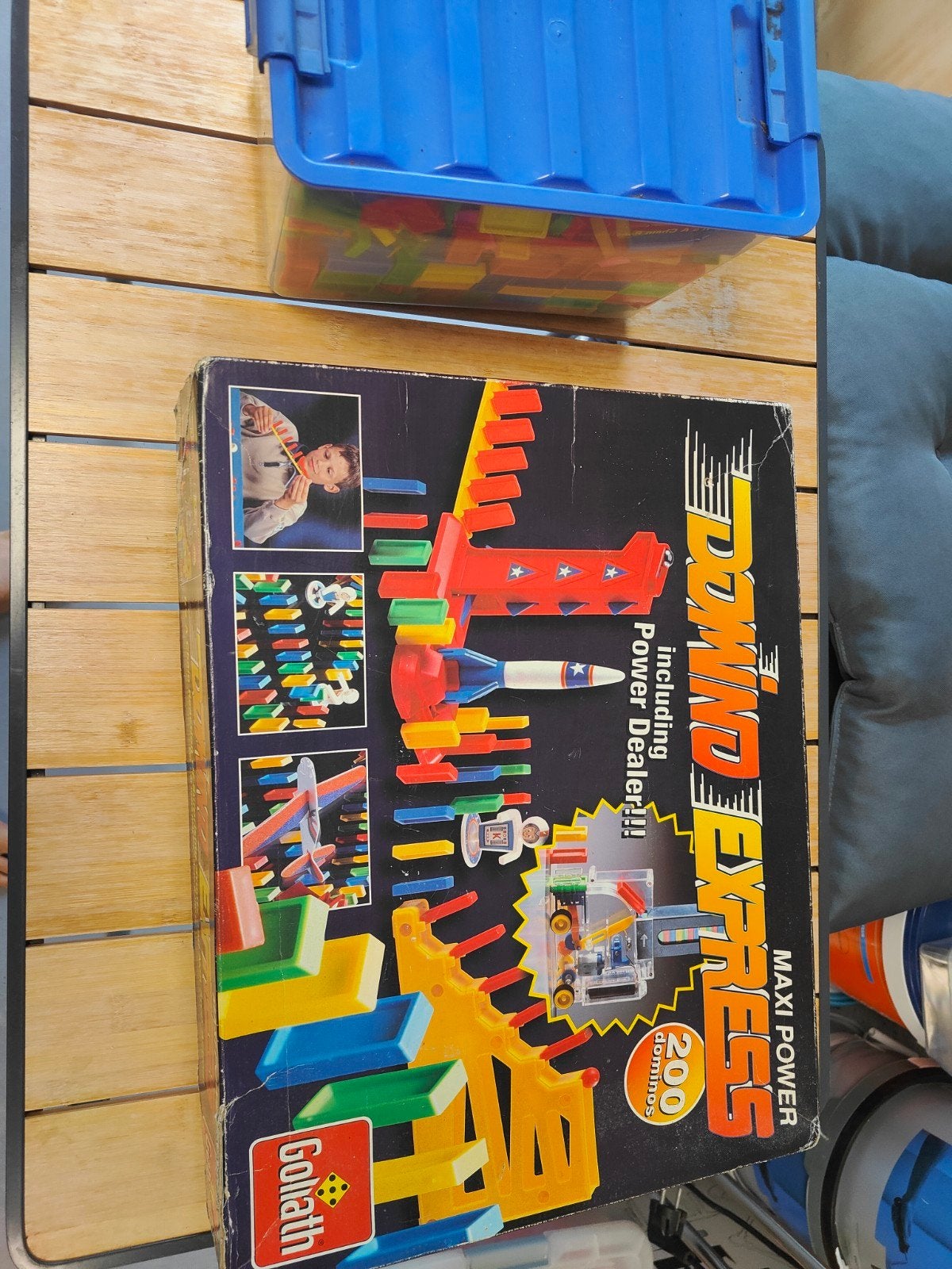 Goliath Domino Express Maxi Power met 200 dominostenen, Ophalen, Gebruikt, Jongen of Meisje