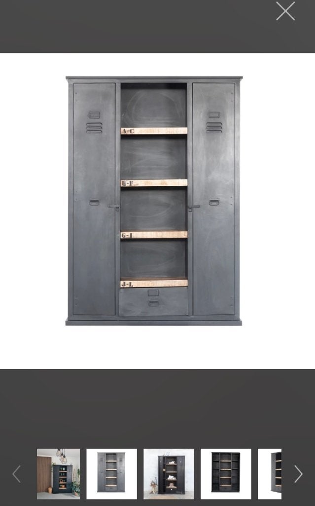 Industriële Boekenkast (giga meubels)