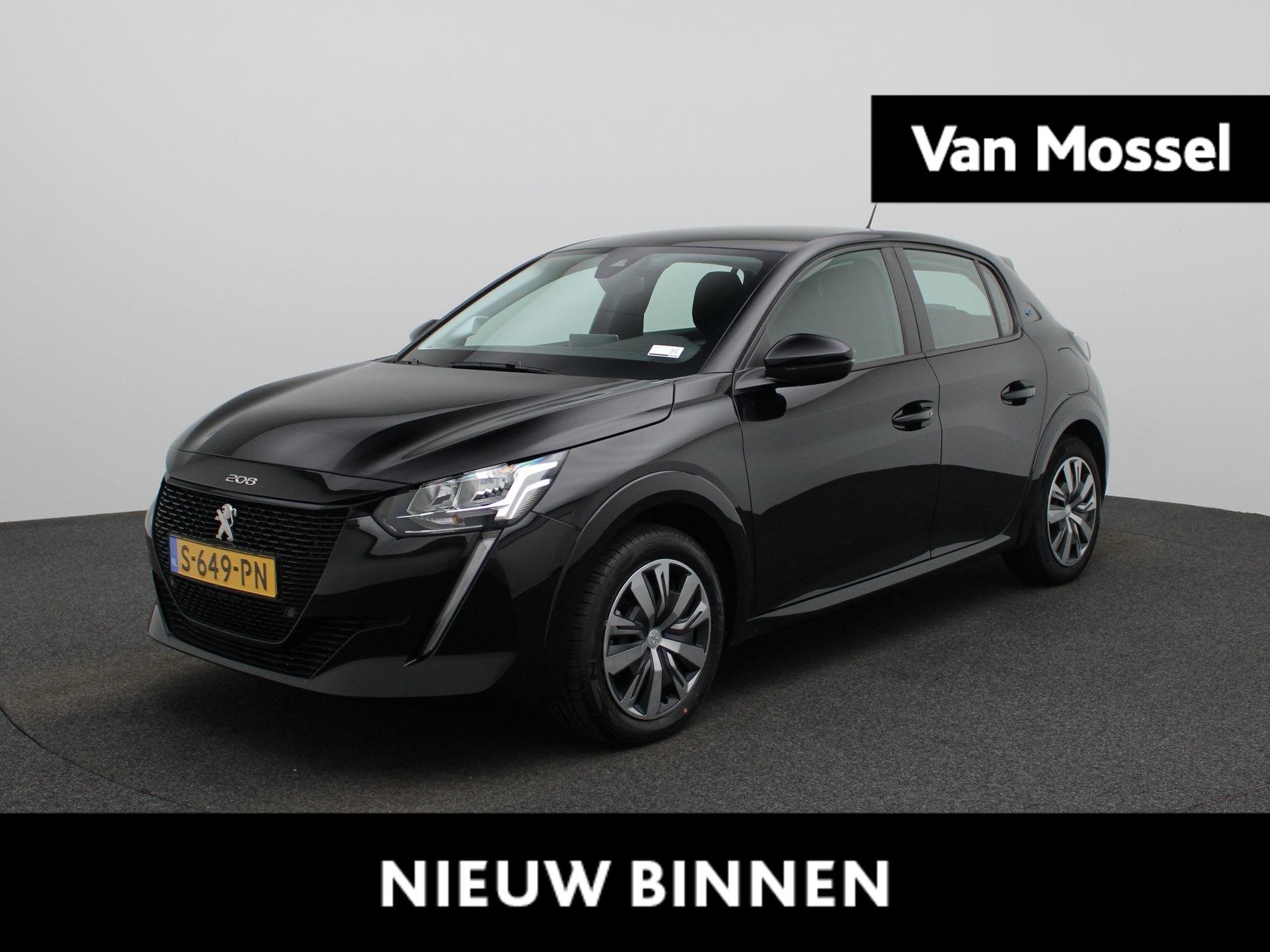 Peugeot e-208 EV Active 50 kWh, Auto's, 12 maanden, Gebruikt, Zwart, Origineel Nederlands