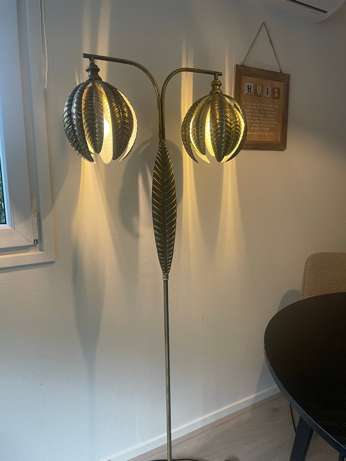 PTMD Collection Palmboom Booglamp - Meerlichts Design, Ophalen, Gebruikt, E27 (groot), Metaal