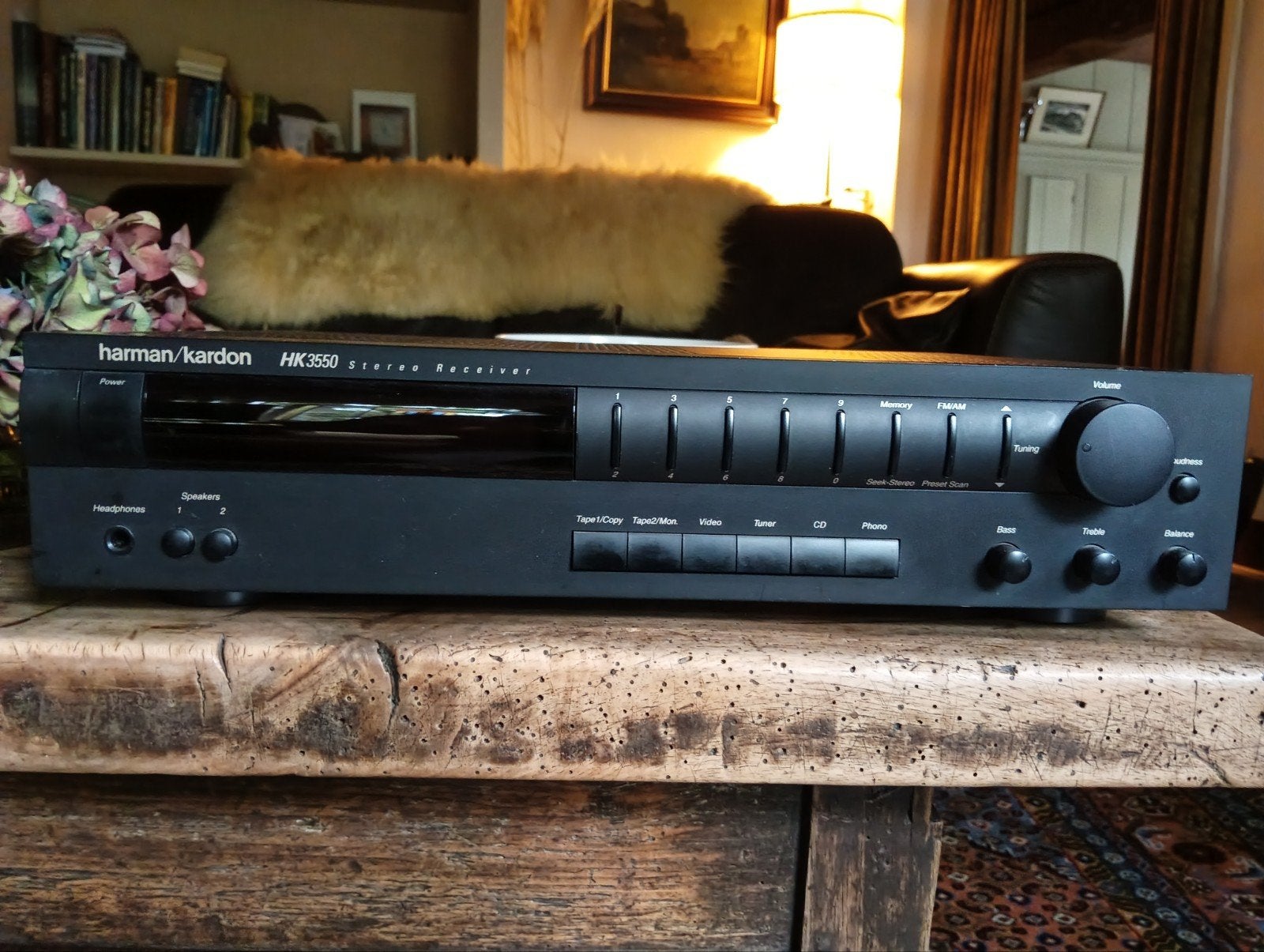 Harman/Kardon HK3550 Stereo Receiver, Gebruikt, 60 tot 120 watt, Stereo, Ophalen