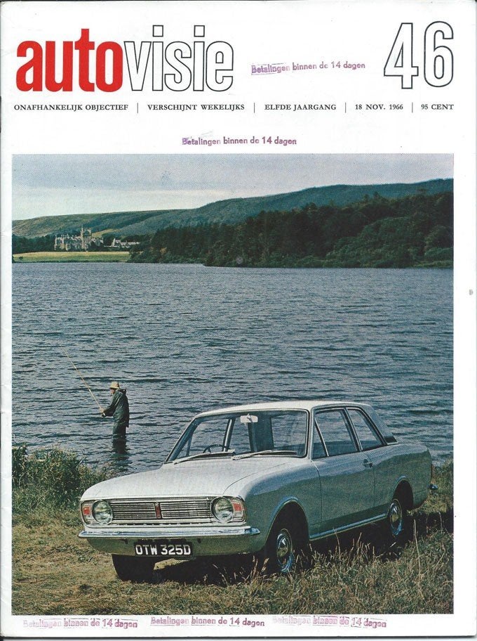 Autovisie 46 1966 : Datsun Cedric - Toyota Corolla - F1 BRM, Ophalen of Verzenden, Gelezen, Algemeen