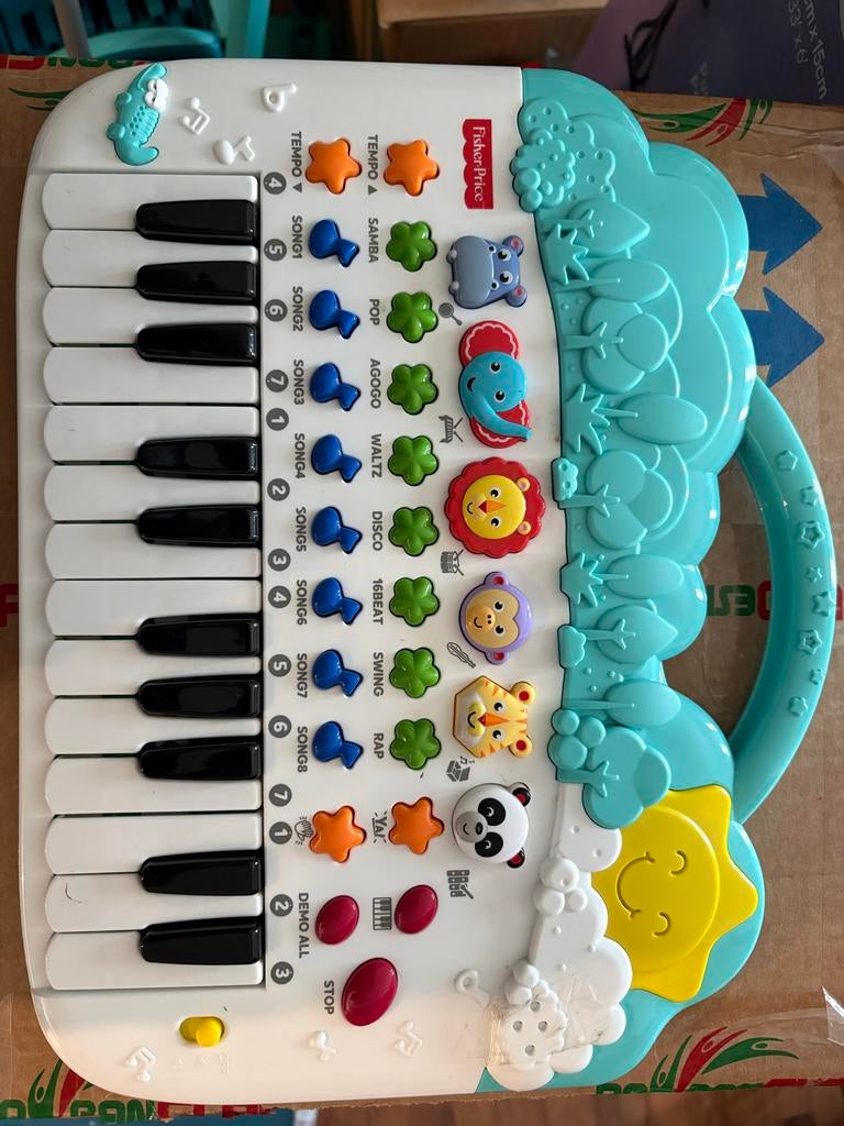 Fisher-Price Baby Piano met Geluid en Dieren, Ophalen, Gebruikt, Overige typen, Met geluid