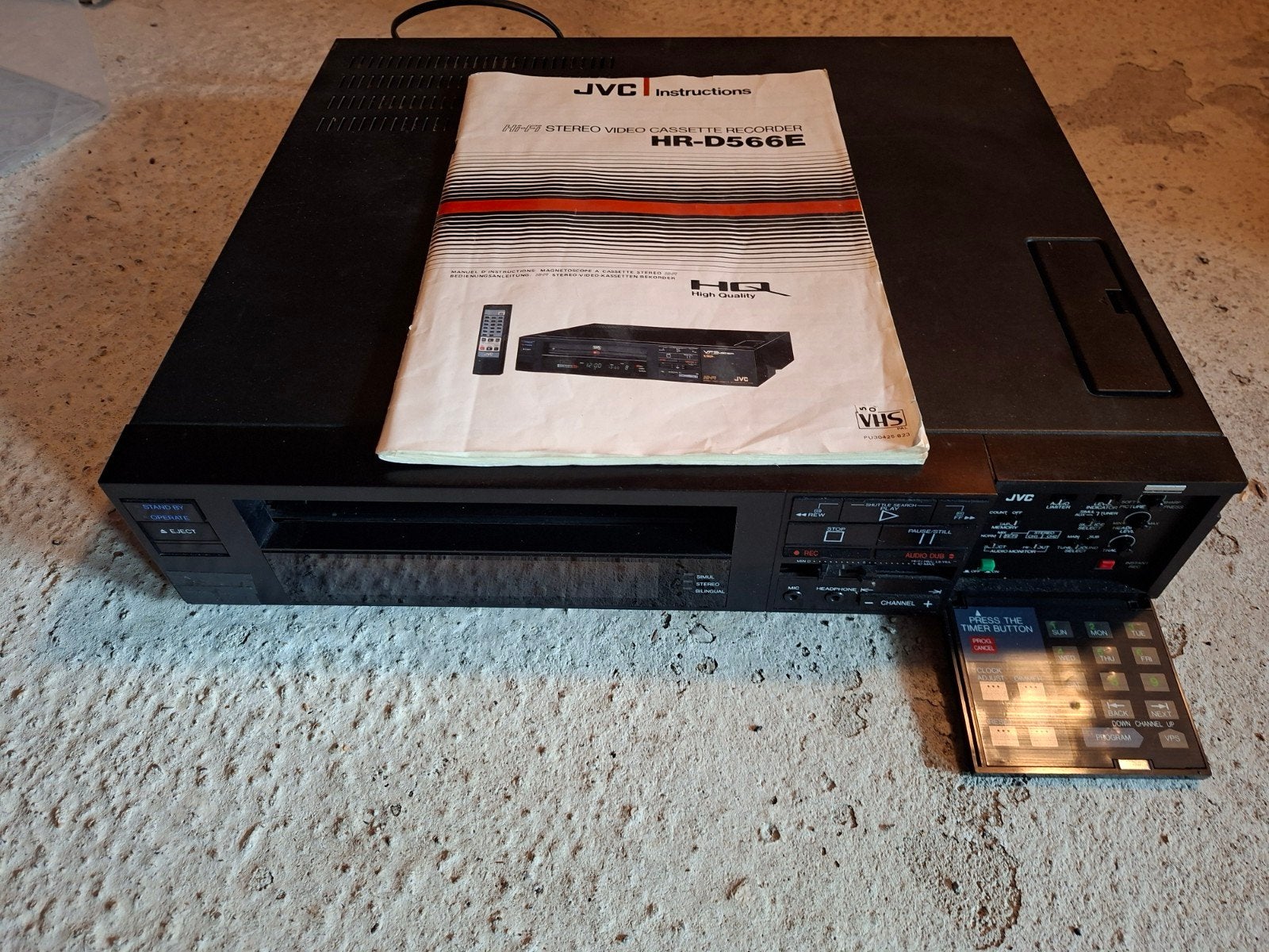 JVC HR-D566E VHS-speler/recorder, Ophalen, Zo goed als nieuw, VHS-speler of -recorder