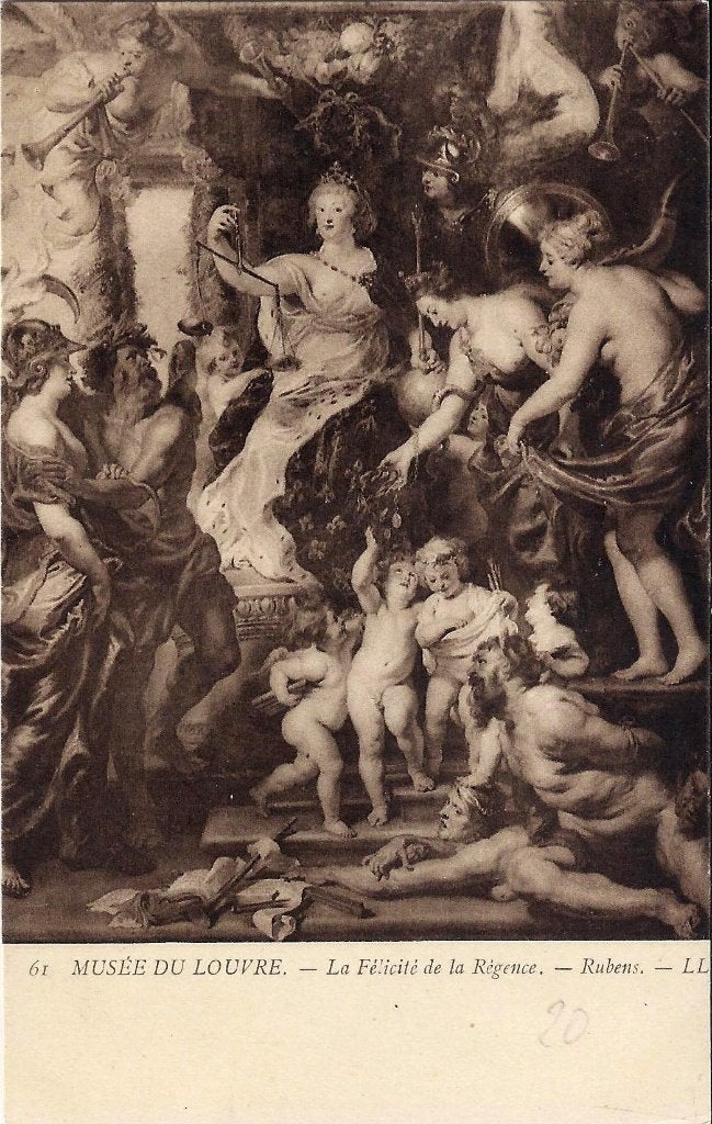 K4006 ongelopen ansichtkaart schilderij rubens, Ophalen of Verzenden, Voor 1920, Ongelopen