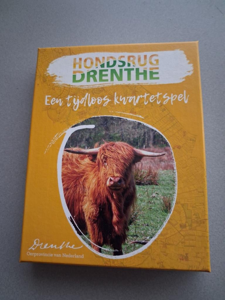 Hondsrug Drenthe Kwintetspel - Een tijdloos kwartetspel, Vijf spelers of meer, Ophalen of Verzenden, Nieuw, Hondsrug Drenthe / White Goblin Games