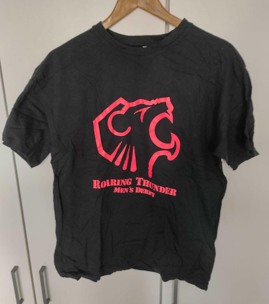 Roaring Thunder Men's Derby (roller derby) T-shirt (maat M), Maat 48/50 (M), Zwart, B&C Collection, Ophalen of Verzenden