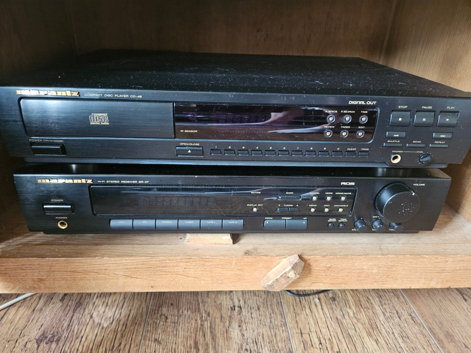 Marantz receiver + cd speler SR47 en CD48, Ophalen of Verzenden, Marantz