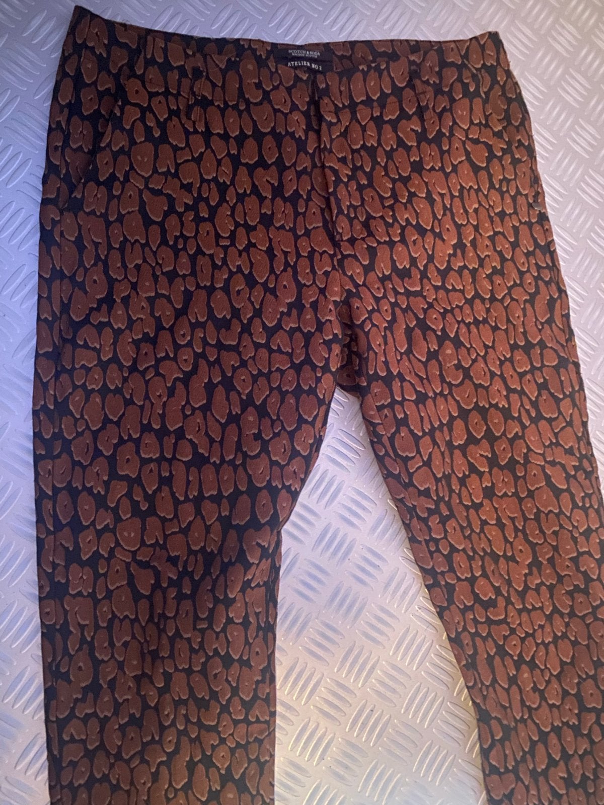 Scotch & Soda Maison Scotch Atelier No 2 Broek Maat M, Maat 38/40 (M), Bruin, Ophalen of Verzenden, Zo goed als nieuw