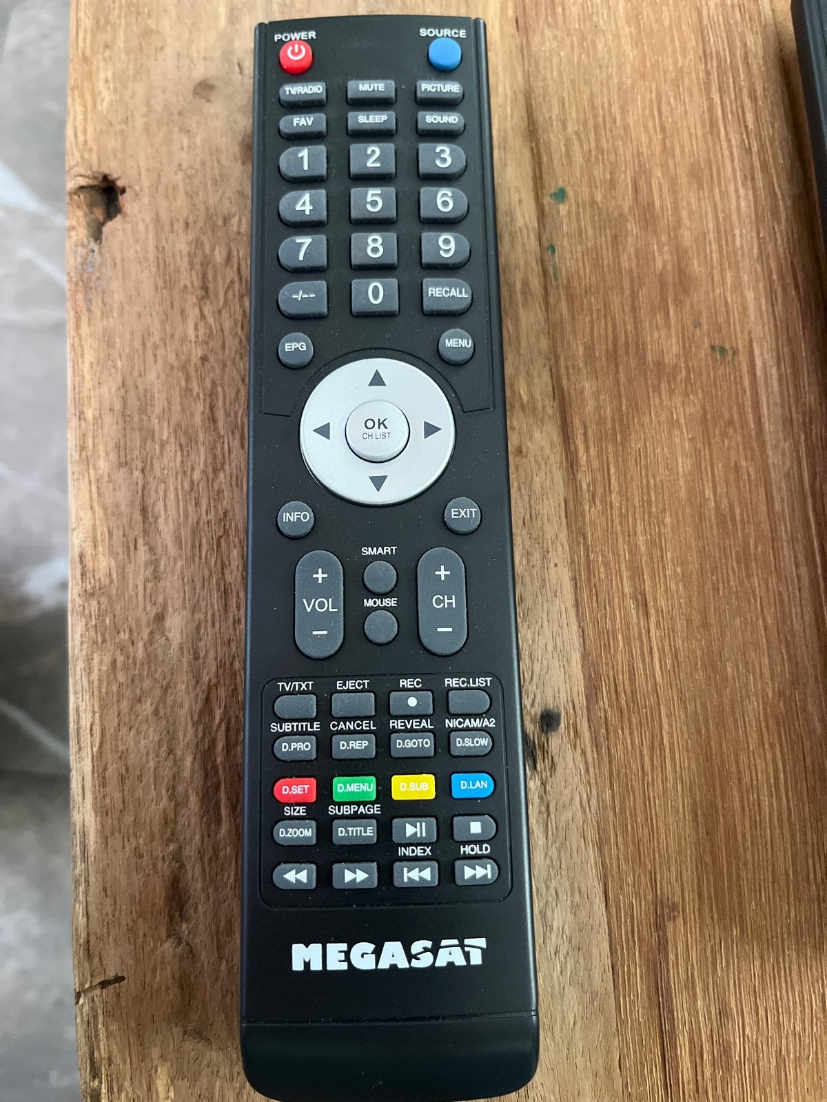 Megasat afstandsbediening voor TV/Receiver, Audio, Tv en Foto, Ophalen of Verzenden, Gebruikt, Origineel, Tv