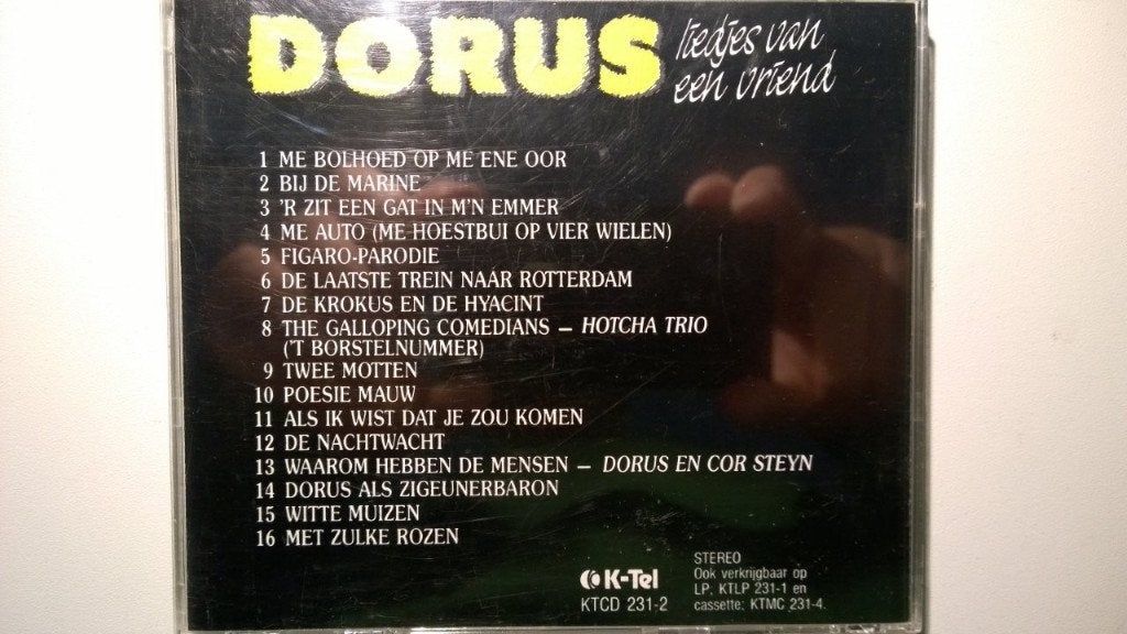 Dorus - Liedjes Van Een Vriend, Ophalen of Verzenden, Zo goed als nieuw, Levenslied of Smartlap, Album