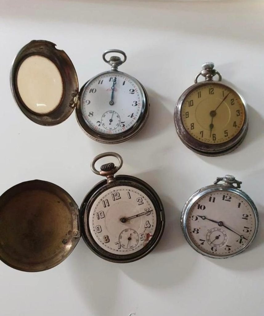 4 x Antiek Zakhorloges, Overige merken, Zakhorloge, Ophalen of Verzenden, Onbekend