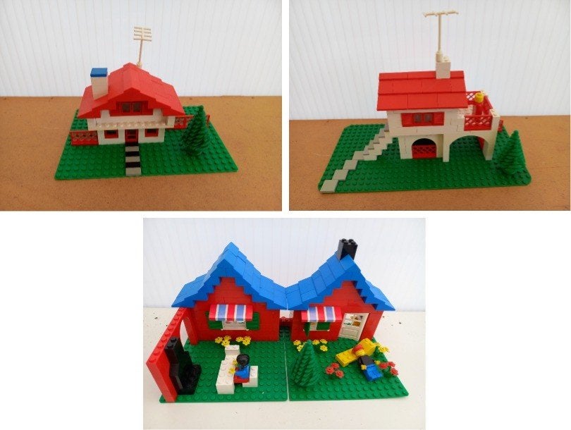 59. Lego Vintage huizen 3 sets, Gebruikt, Compleet, Lego, Ophalen of Verzenden