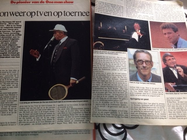 artikel en boekje over Toon Hermans, Verzamelen, Ophalen of Verzenden, Gebruikt, Boek, Tijdschrift of Artikel