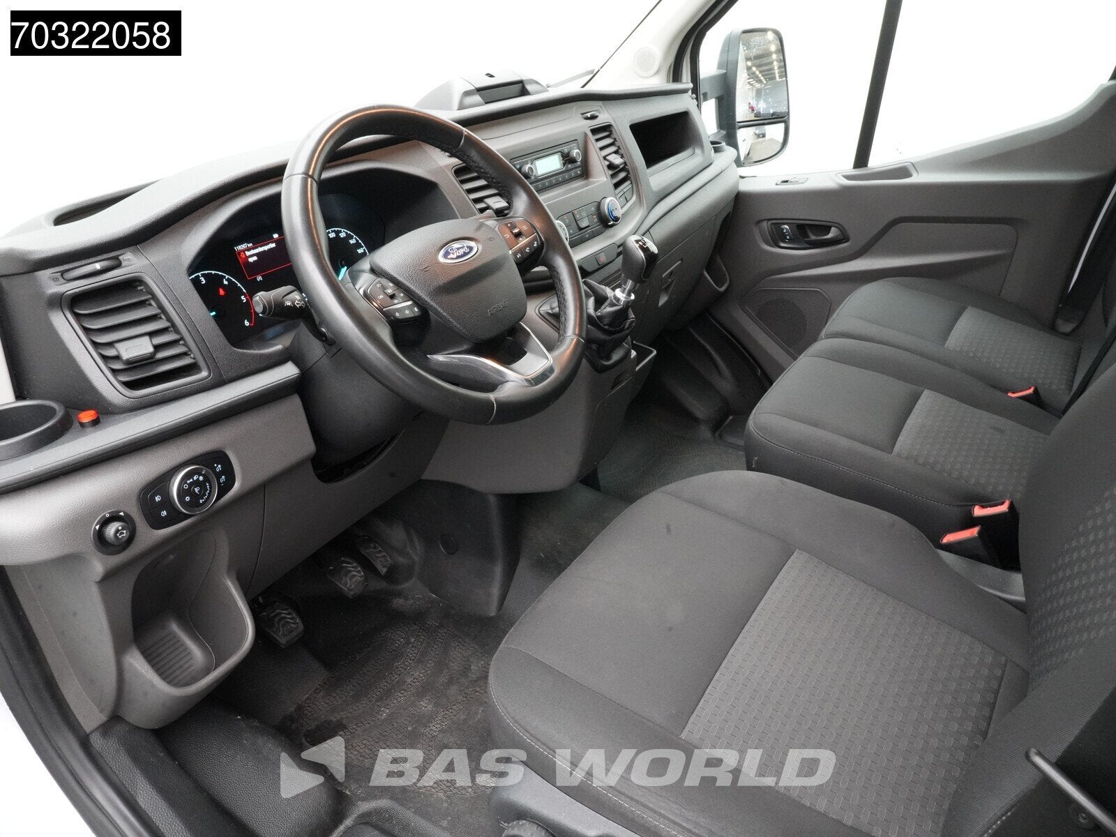 Ford Transit 130pk D'Hollandia Laadklep Bakwagen Airco Cruis, Stof, Euro 6, 4 cilinders, Wit