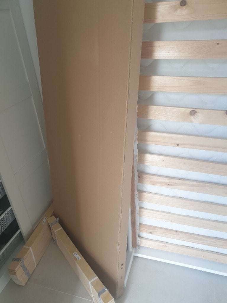 Prachtig houten kinderbed (90x200) inclusief luxe ABZ matras, Ophalen, 85 tot 100 cm, Zo goed als nieuw, Matras