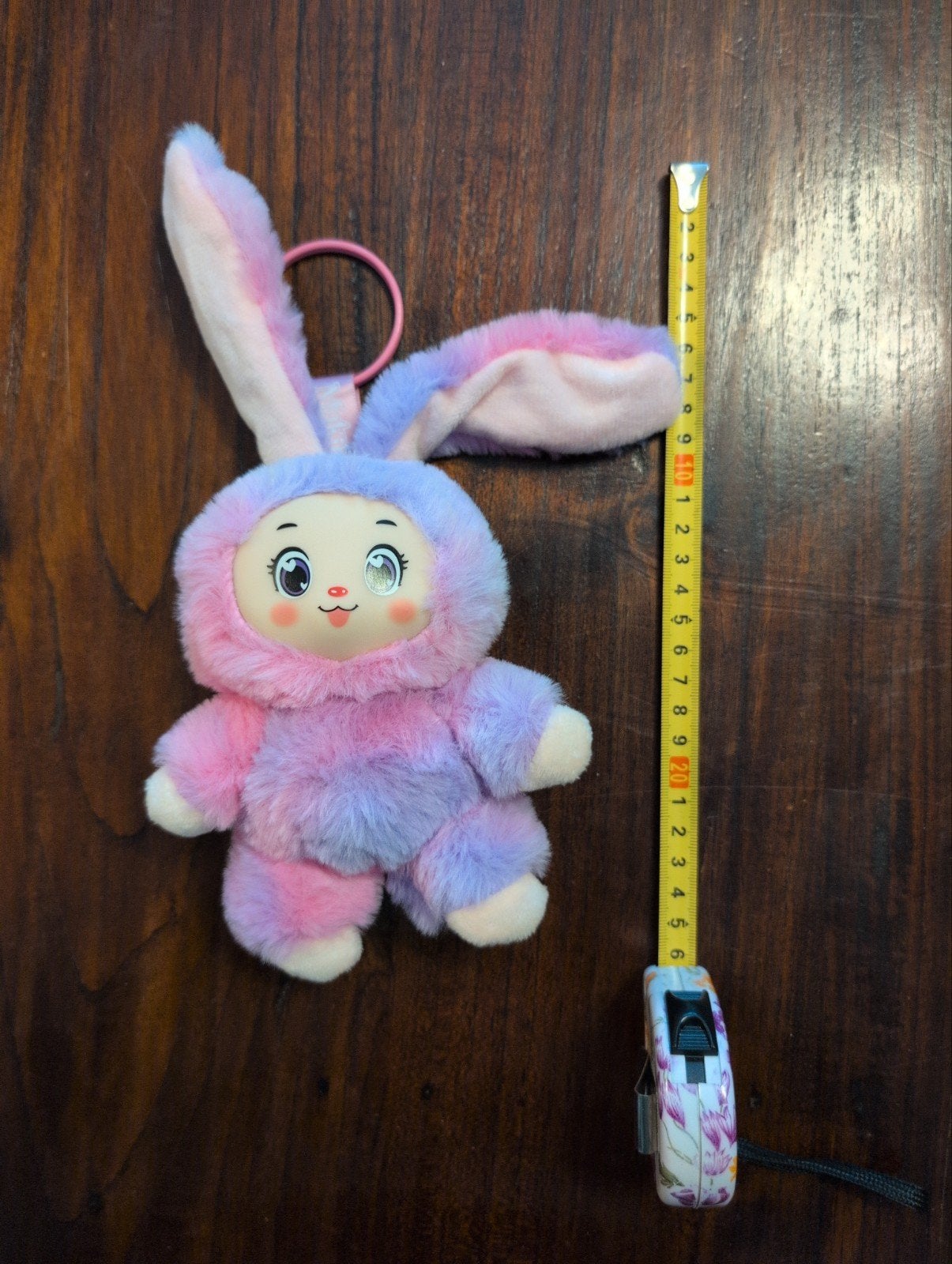 Makiki Konijn Knuffel Roze Paars Sleutelhanger, Overige merken, Konijn, Ophalen of Verzenden, Meerkleurig