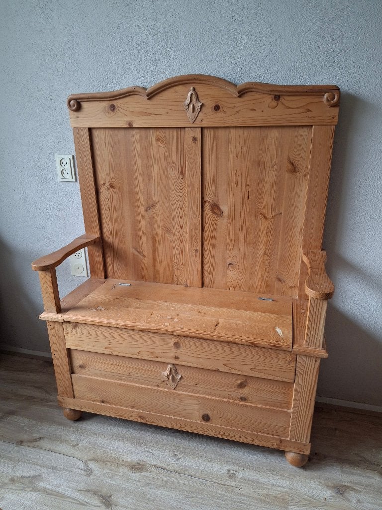 Opbergbankje, Ophalen, Gebruikt, Met klep(pen), 100 tot 150 cm