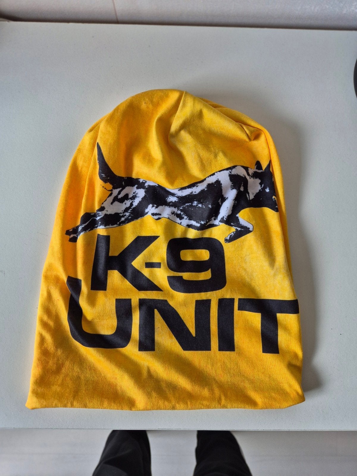 K9 Unit Muts / Beanie – Opvallend Geel – K9 Handler  muts, Ophalen of Verzenden, Zo goed als nieuw